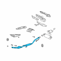 OEM 2000 Toyota Celica Pipe Assembly Diagram - 17410-22100