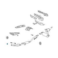 OEM 2004 Toyota Matrix Pipe Assembly Gasket Diagram - 17451-0D040