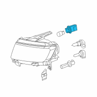 OEM Jeep Socket-Park And Turn Signal Diagram - 68091384AB