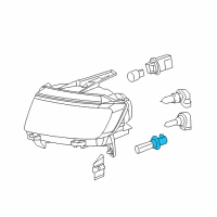 OEM Jeep Compass Socket-Lamp Diagram - 68096288AA