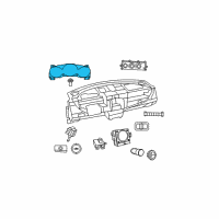 OEM 2009 Dodge Avenger Cluster-Instrument Panel Diagram - 5107701AH