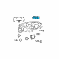 OEM 2012 Dodge Avenger Air Conditioner And Heater Control Diagram - 55111888AI