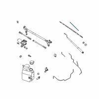 OEM 2004 Nissan Titan Wiper Blade Refill, Driver Diagram - 28895-ZC30A