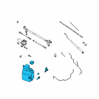 OEM 2015 Nissan Armada Tank Assy-Windshield Washer Diagram - 28910-9GA0A