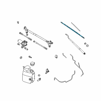 OEM 2006 Nissan Titan Window Wiper Blade Assembly Diagram - 28890-ZC30A