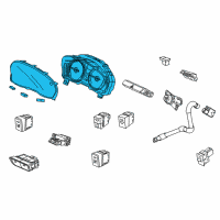 OEM 2020 Acura TLX Meter Assembly, Combination (Rewritable) Diagram - 78100-TZ7-A71