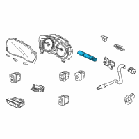 OEM Acura Switch Assembly, Hazard Diagram - 35510-TZ3-A01