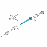 OEM 2018 Ford Police Interceptor Sedan Inner Shaft Diagram - DG1Z-3A329-F