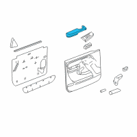 OEM Chevrolet Avalanche 1500 Armrest Asm, Front Side Door *Pewter Diagram - 88981547