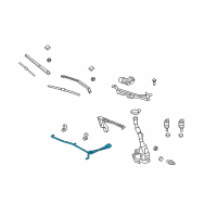 OEM GMC Acadia Limited Washer Hose Diagram - 22813937