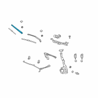 OEM 2008 Saturn Outlook Wiper Arm Diagram - 15942930