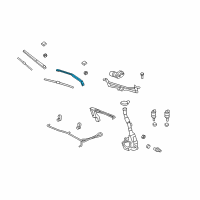 OEM Chevrolet Traverse Wiper Arm Diagram - 20945791