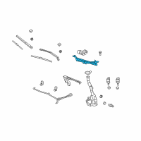 OEM 2015 Buick Enclave Wiper Linkage Diagram - 22820107