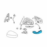 OEM Infiniti Turn Signal Lamp Assy-Side, RH Diagram - 26160-5UA0A
