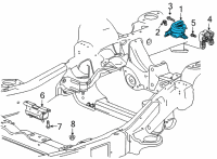 OEM 2022 Cadillac Escalade Front Mount Diagram - 84924368