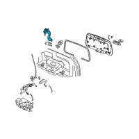 OEM Oldsmobile Bravada Latch Diagram - 15840460