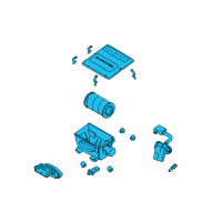 OEM Ford Escape Air Cleaner Assembly Diagram - AL8Z-9600-A