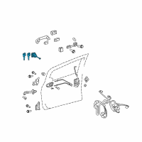 OEM 2008 Toyota Yaris Cylinder & Keys Diagram - 69051-52440