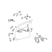 OEM Toyota Yaris Lock Cable Diagram - 69710-52150