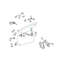 OEM 2012 Toyota Yaris Lock Rod Diagram - 69311-52160