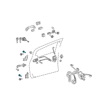 OEM Toyota Prius Lower Hinge Bolt Diagram - 90119-08093