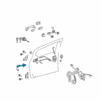 OEM 2007 Toyota Yaris Door Check Diagram - 68610-52100