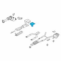 OEM BMW Heat Insulation, Rear Silencer, Left Diagram - 51-48-7-185-211