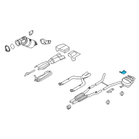 OEM 2013 BMW 760Li Bracket, Rear Silencer, Rear Left Diagram - 18-30-7-607-487