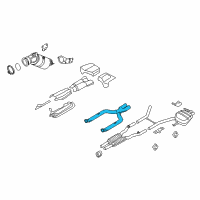 OEM 2013 BMW 760Li Front Pipe Diagram - 18-30-7-590-764