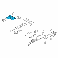 OEM 2013 BMW 760Li Catalytic Converter Diagram - 18-32-7-645-230