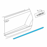 OEM 2005 Chrysler PT Cruiser Molding-Front Door Diagram - XG24TZZAB