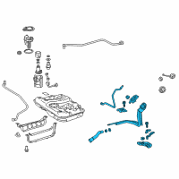 OEM Toyota Camry Filler Assembly Diagram - 77210-06182