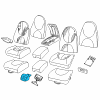 OEM 1997 Dodge Dakota Cup Holder Diagram - 5FY40LAZAA