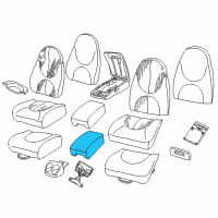 OEM 2004 Dodge Dakota Front Seat Cushion Diagram - WP861DVAA