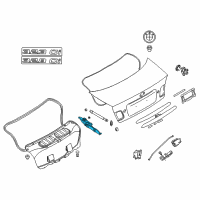 OEM BMW 330Ci Left Trunk Lid Hinge Diagram - 41-62-7-028-579