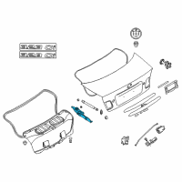 OEM 2000 BMW 323Ci Left Trunk Lid Hinge Diagram - 41-62-7-028-579