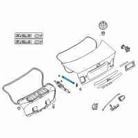 OEM BMW 325xi Gas Pressurized Spring Diagram - 51-24-8-227-895