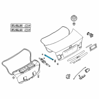 OEM 2004 BMW 325xi Gas Pressurized Spring Diagram - 51-24-8-227-895
