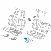 OEM 2022 Acura RDX Cup Holder (Alluring Ecru) Diagram - 82184-TJB-A21ZA