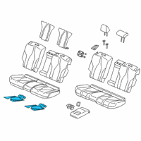 OEM 2019 Acura RDX Heater Complete Left, Rear Diagram - 82534-TJB-A81