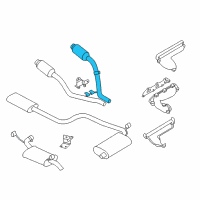 OEM Chrysler Concorde Exhaust Pipe Diagram - 4581706AE