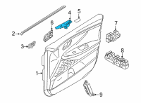 OEM 2021 Hyundai Santa Fe SUPPORT ASSY-FR DR PULL HDL, RH Diagram - 82781-CL020-NNB