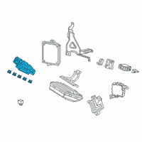 OEM 2019 Honda Clarity Box Assembly, Fuse Diagram - 38200-TRW-A01
