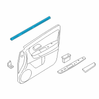 OEM 2002 Ford Escape Belt Weatherstrip Diagram - YL8Z-7820568-BA