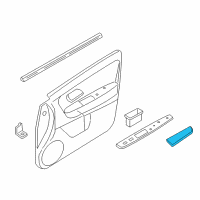 OEM Mercury Mariner Armrest Pad Diagram - 5E6Z-7824100-AAB