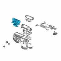OEM Honda Accord Base Assy., Power *NH482L* (UA BLACK METALLIC) Diagram - 39170-SDN-A11ZA