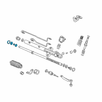 OEM 1998 Honda Accord Seal Kit A, Power Steering (Rack) Diagram - 06531-S84-A01