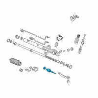 OEM 2000 Honda Accord End Set, Rack Diagram - 53010-S84-A01