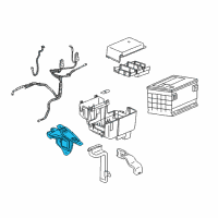 OEM 2006 Chevrolet Equinox Bracket-Battery Tray Support Diagram - 10399552