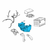 OEM 2005 Chevrolet Equinox Tray Asm, Battery Diagram - 19201263